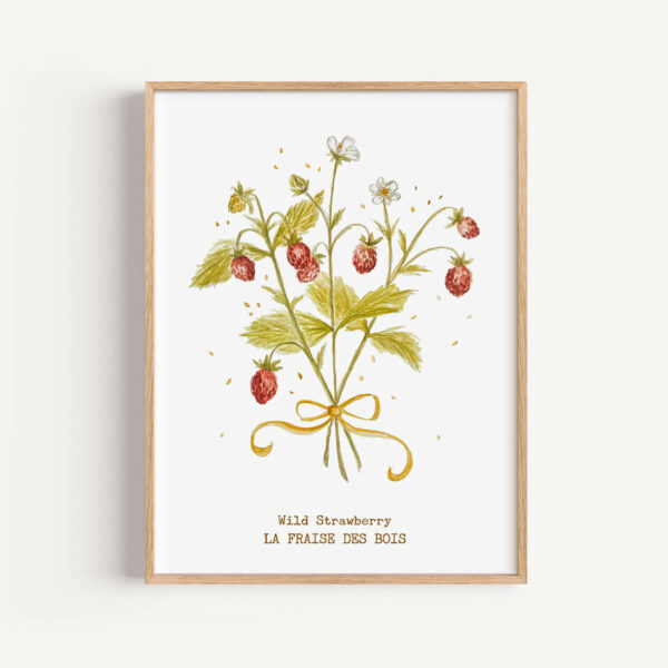 Fraises des bois poster