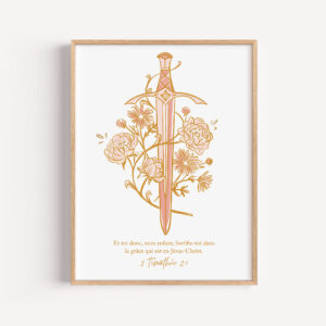 Poster épée verset biblique