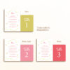 Menu + numero de table fleuri