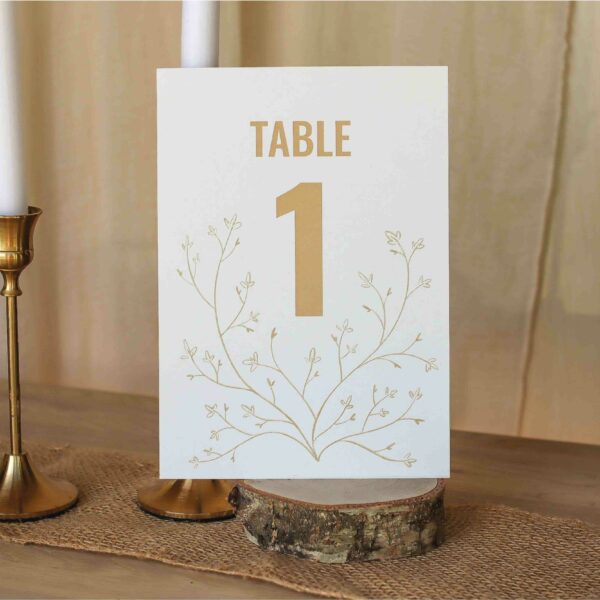Numéro de table champetre
