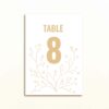 Numéro de table champetre